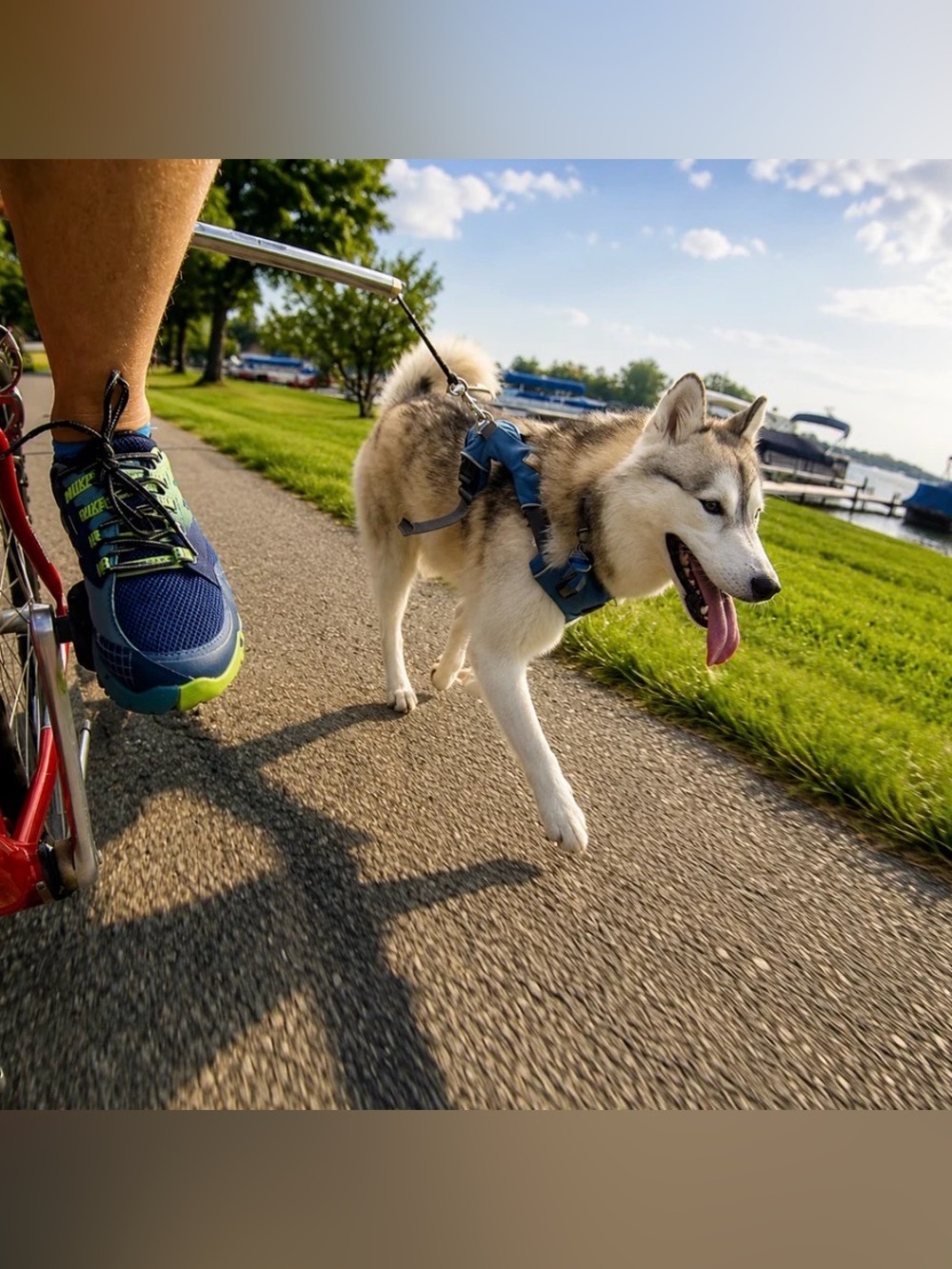 Walky Dog Biking Bike-attachment Leash Hands Free Exerciser